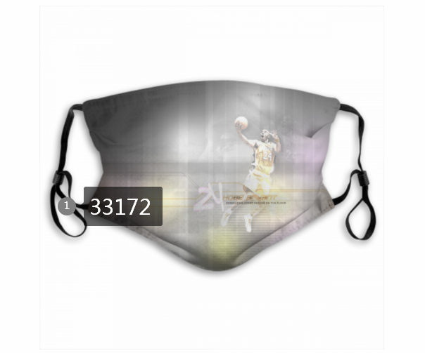 2021 NBA Los Angeles Lakers #24 kobe bryant 33172 Dust mask with filter